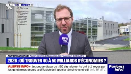40 milliards d'euros d'économies: "Je ne crois pas que ce soit impossible de ne pas augmenter les impôts", affirme Antoine Armand (Ensemble)