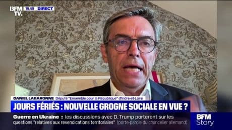 Suppression de deux jours fériés: Daniel Labaronne (Ensemble pour la République) réclame des "mesures compensatrices sur le plan de la rémunération