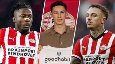 Speler in, speler uit: PSV is een transferwarenhuis met al zeventien wisselingen