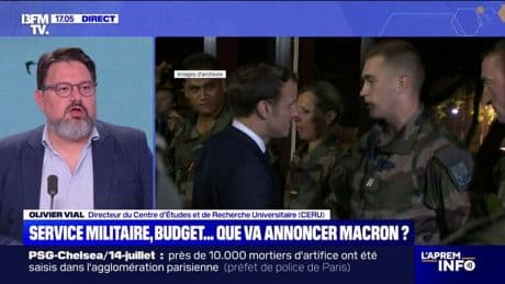 Discours aux Armées: "Il y a une crainte qu'Emmanuel Macron essaye de politiser" ce sujet, explique Olivier Vial, directeur du CERU