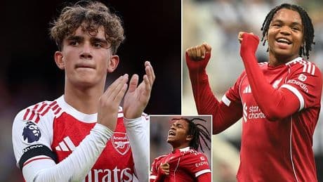 Arsenal wonderkid Max Dowman, 15, sends three-word message to new Liverpool star Rio Ngumoha, 16, after his last minute heroics at Newcastle