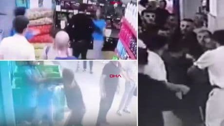 Yalova'da markette dehşet anları! Eski sevgilisini darbetti, kendisini engellemek isteyen müşteriyi bıçakladı