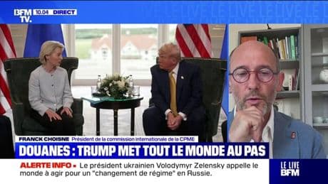 Droits de douane américains: "Un sentiment entre espoir et inquiétude", pour Franck Choisne, président de la commission internationale de la CPME