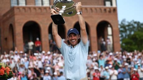 Tommy Fleetwood’s wife absent for $10 million breakthough win after age difference ‘paranoia’