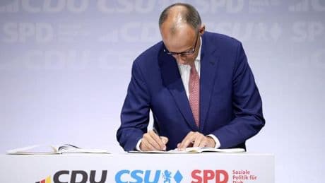 Merz sella su pacto de gobierno para "trabajar desde el primer día por Alemania y por Europa"