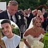 Declan Rice and girlfriend Lauren Fryer enjoy a rare public outing together at Dani Dyer and Jarrod Bowen's wedding after she was forced off social media by vile trolls