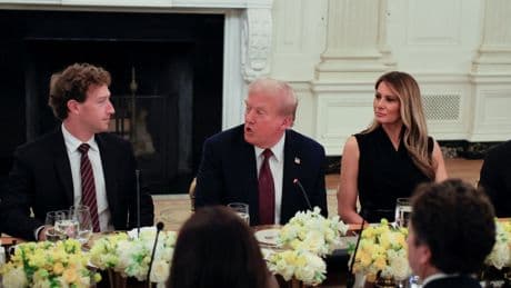 Sam Altman, Tim Cook, and other tech leaders lauded Trump at a White House AI dinner