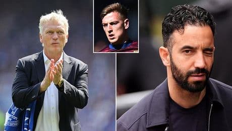 Everton look to steal £30m Man United target as boss David Moyes admits to holding talks with the in-demand striker - but so have four other clubs