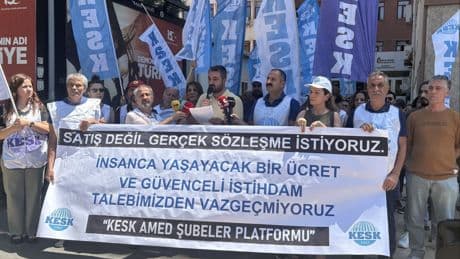 Diyarbakır’da kamu emekçilerinden hükümetin düşük zam teklifine tepki