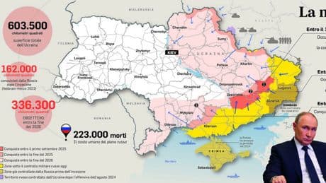 Ucraina, il piano di Putin: «Occupare mezzo Paese entro la fine del 2026». Si stimano 223mila soldati morti