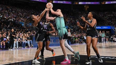 Liberty get help clinching WNBA playoff berth after ugly loss to Valkyries