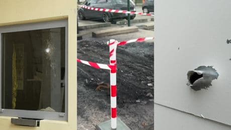 Attaque de prisons: les images des impacts de balles et des voitures brûlées à Toulon et Villepinte