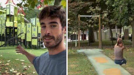El parque infantil de un pueblo vizcaíno con el que alucinan Marta Pombo y Luis Zamalloa: «Se han pasado de juego»