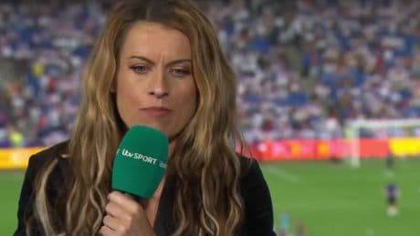 Karen Carney fights back tears over women’s football backlash at Euro 2025 final