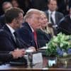 “Je ziet er goed uit, zo gebruind”: Trump strooit met complimenten tijdens overleg met Europese leiders