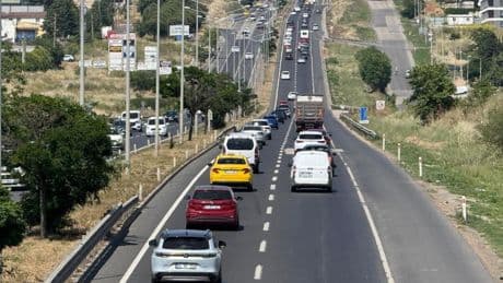 Görüntüler Tekirdağ-İstanbul kara yolundan! Bayram dönüşü yoğunluğu başladı