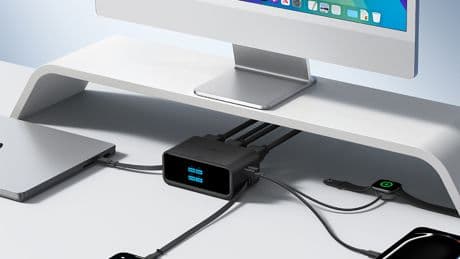 Anker’s new charging station battles desktop clutter with two retractable USB-C cables
