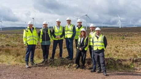 Scottish Labour leader and UK Energy Minister visit major Lanarkshire wind farm