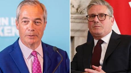 Poll shows who is most trusted to deal with Donald Trump - Keir Starmer or Nigel Farage