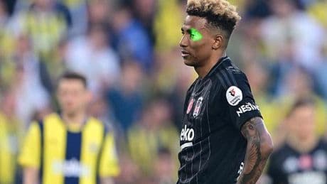 Gedson'a lazer tutan taraftara gözaltı
