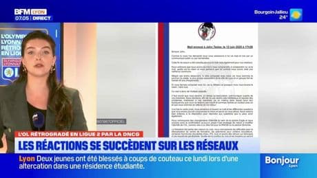 L'OL rétrogradé en ligue 2: les réactions se succèdent sur les réseaux sociaux