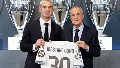 Mastantuono: «Prometo dejarme la vida por esta camiseta»