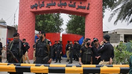 Over 100 inmates escape from a Pakistan prison after an earthquake evacuation in Karachi