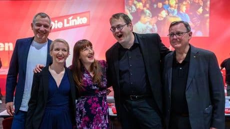 Treffen in Sachsen: Linke fühlt sich wieder stark - und will Einfluss