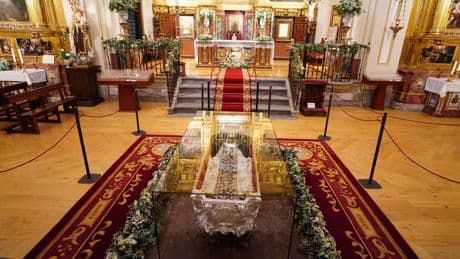 Display of saint's remains draws huge crowds - but bishop says it 'encourages morbid curiosity'