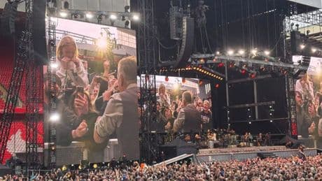 Bruce Springsteen shares 'magical' harmonica duet with scots schoolgirl during show