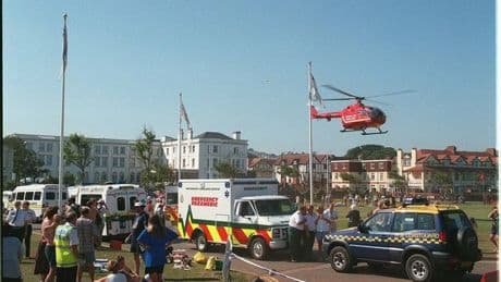 Devon beach horror as 1,000 injured in 'Jaws-like' incident as sea turns red from blood