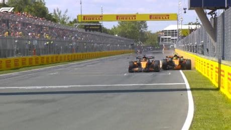 Norris lía la mundial con un accidente contra su compañero Piastri; Russell gana en Canadá y Alonso y Sainz completan su plan