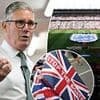 England fans aim expletive-ridden chant at Keir Starmer with supporters spotted selling 'stop the boats' flags ahead of World Cup qualifier at Villa Park