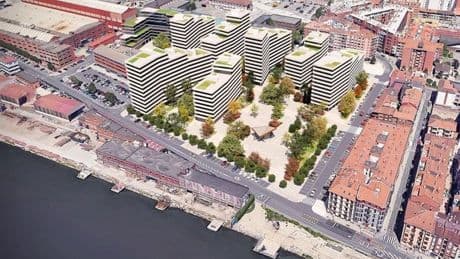 Erandio impulsa el plan de 356 pisos y mil plazas para aparcar junto a la ría