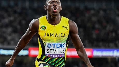 Oblique Seville Defeats Defending World Champion Noah Lyles In The 100M