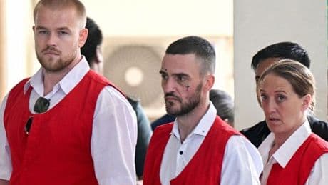 Three Brits accused of smuggling cocaine into Indonesia face death penalty