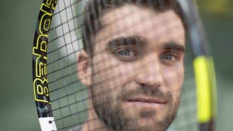 García Cenzano o cómo abrirse paso en el tenis trabajando de sparring: "He estado dos horas imitando a Federer"