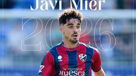 El Huesca oficializa la renovación de Javi Mier y ficha a Jesús Álvarez