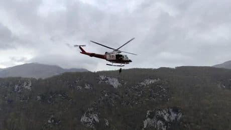 Rescatan en helicóptero a una atleta de Durango en el trail cántabro de la Subida a Tresviso