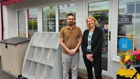 Stirlingshire village shop given new lease of life after fire gets visit from MSP