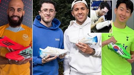 Football's latest fad: Premier League stars rush to get boots customised ahead of the new season with Man United target Bryan Mbeumo, Declan Rice and Co opting for fancy designs