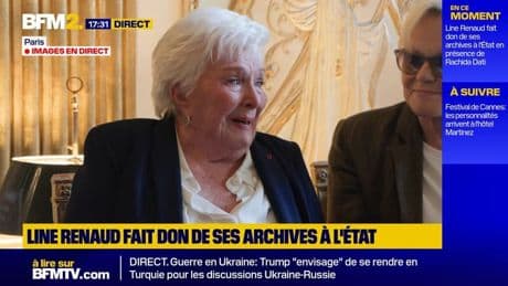 "Je dois tout au public": l'actrice Line Renaud très émue lors du don de ses archives à l'État