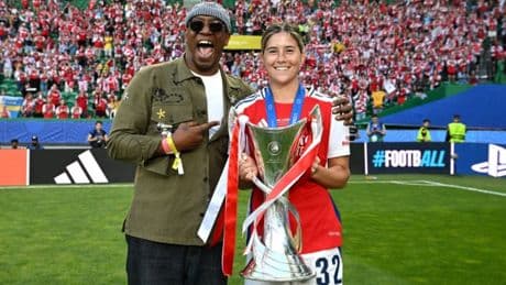 Ian Wright aims dig at Arsenal men’s team after Women’s Champions League win