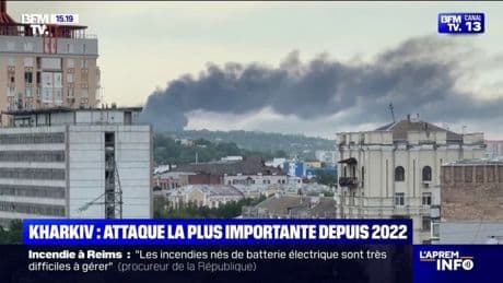 Guerre en Ukraine: Kharkiv a été la cible de "48 drones, quatre bombes et deux missiles" russes