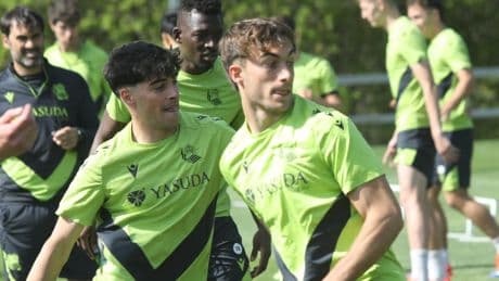 Última prueba de la Real antes de recibir al Mallorca