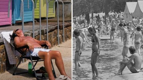 How does 2025 heatwave compare to record-breaking summer of 1976?