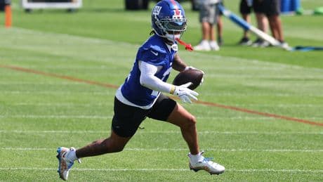Wan’Dale Robinson, Andru Phillips put on receiver-cornerback show at Giants training camp