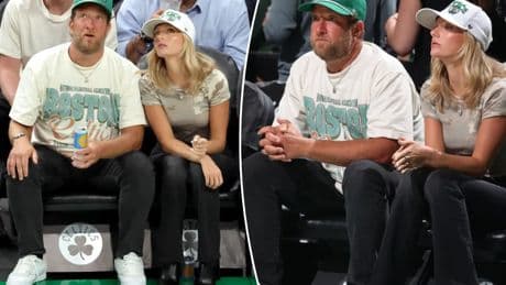 Dave Portnoy makes rare public appearance with 26-year-old girlfriend Camryn D’Aloia at Celtics’ playoff win