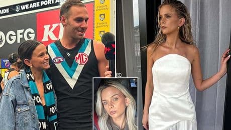 Cancer-stricken footy WAG Kellie Finlayson reacts to disgraceful speculation that she's actually been healthy and well for the last 18 months