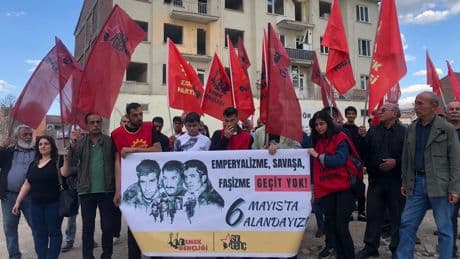 Denizler Malatya'da anıldı: "İşçi, gençlik el ele, genel greve"